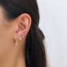 Aretes Zirconias Chapa de Oro AZ52