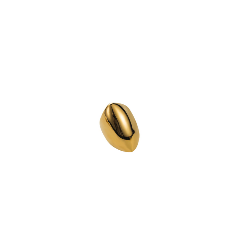 Anillo Chunky Dorado Acero Inox