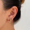 Aretes Zirconias Chapa de Oro AZ20