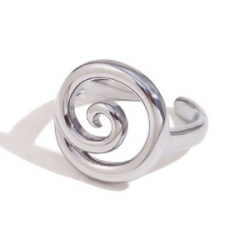 Anillo Ajustable Caracol Acero Inoxidable  C627
