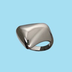 Anillo Chunky Plata Acero Inox