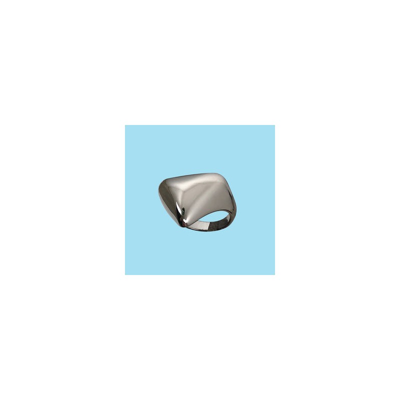 Anillo Chunky Plata Acero Inox