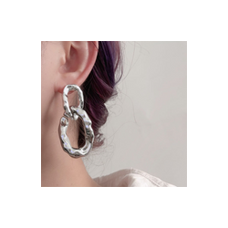 Aretes Platedos Cadena  2V5