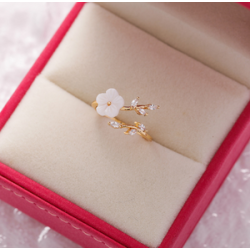 Anillo Dorado Bouquet Ajustable Chapa de Oro  C621