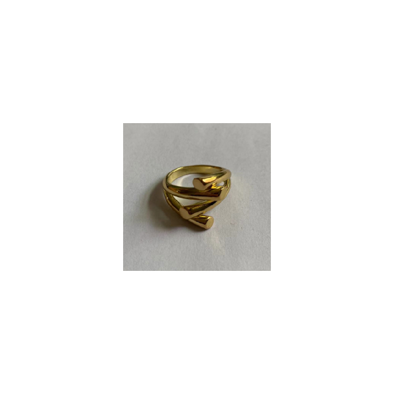 Anillo Dorado Irregular Ajustable C706