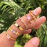 Anillo Corazon Chapa de Oro Unitalla AZ39