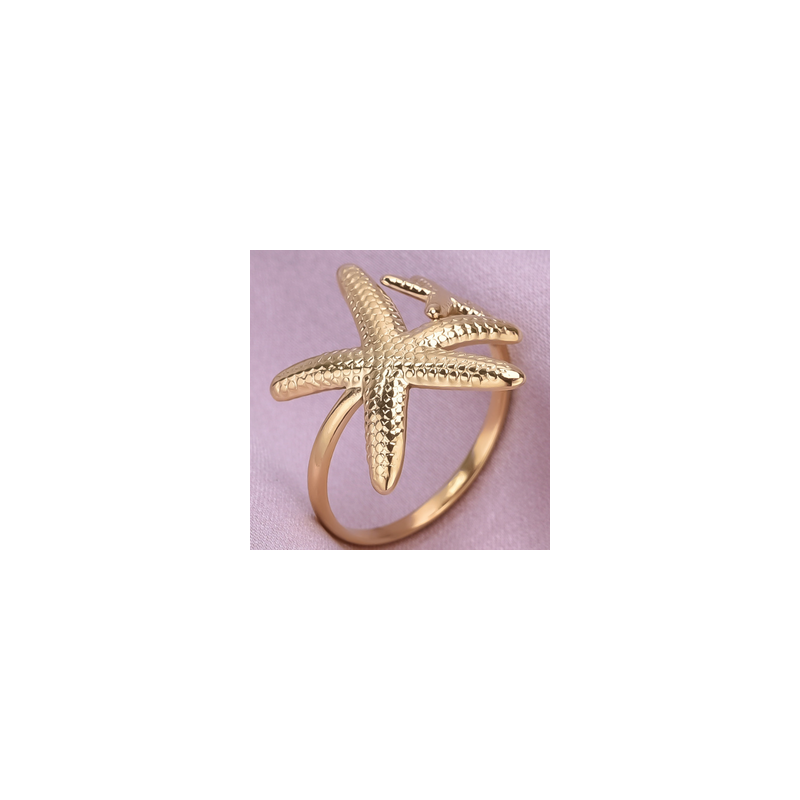 Anillo Ajustable Estrellas de Mar Acer Inoxidable  2T5
