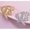 Anillo Ajustable Estrellas de Mar Acer Inoxidable  2T5