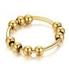 Anillo Anti-Ansiedad Bolitas Giratorias Acero Inox