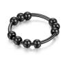Anillo Anti-Ansiedad Bolitas Giratorias Acero Inox