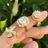 Anillo Anti-Ansiedad Gira Dorado Chapa de Oro 2j4