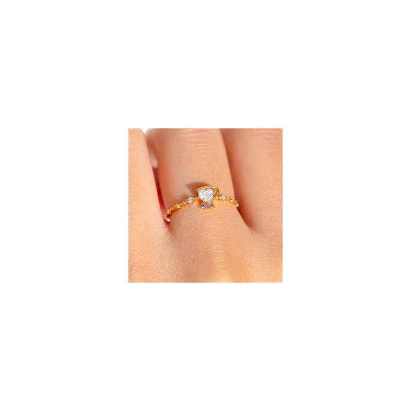 Anillo Dorado Tacita Talla 6 1N2