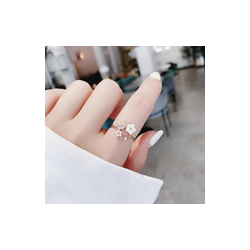 Anillo Bouquet Ajustable  Chapa de Oro  C626