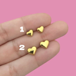 Aretes  Mini Corazon 2 Acero Inoxidable  C615