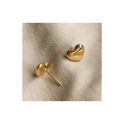 Aretes  Mini Corazon 2 Acero Inoxidable  C615