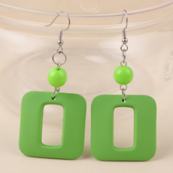 Aretes Acrilico Verde  2N4
