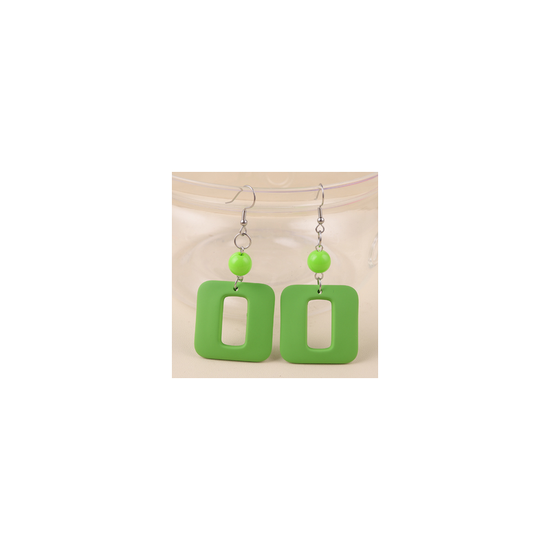 Aretes Acrilico Verde  2N4