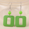 Aretes Acrilico Verde  2N4