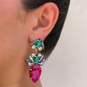 Aretes Acristalados Grandes  2T6
