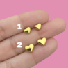Aretes  Mini Corazon 1 Acero Inoxidable  1V4