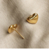 Aretes  Mini Corazon 2 Acero Inoxidable  C615