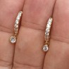 Aretes  Zirconias Chapa de Oro 14K Az92