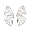 Aretes Alas Plateadas Mariposa  2M7