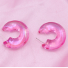 Aretes Arracada Chunky Pink  1V6