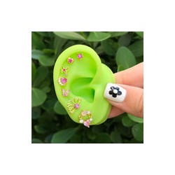 Aretes Aro Rosa Dorado  Chapa de Oro Az19