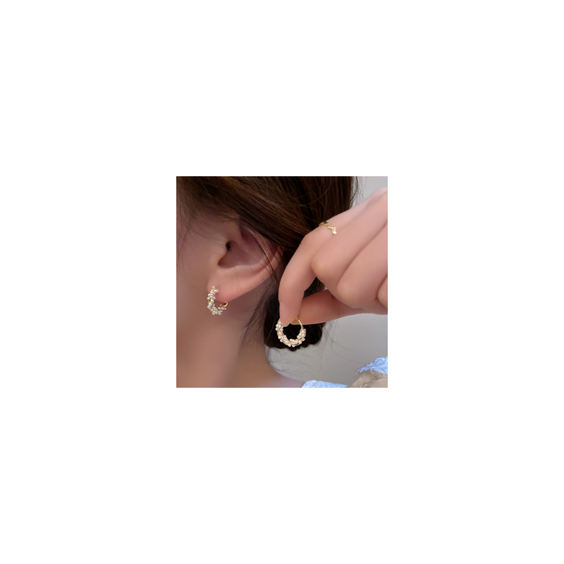 Aretes Aro Perlas  1Z2