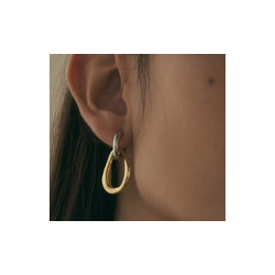 Aretes Arracada y Aro Oro-Plata  2y3