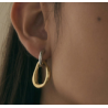 Aretes Arracada y Aro Oro-Plata  2y3