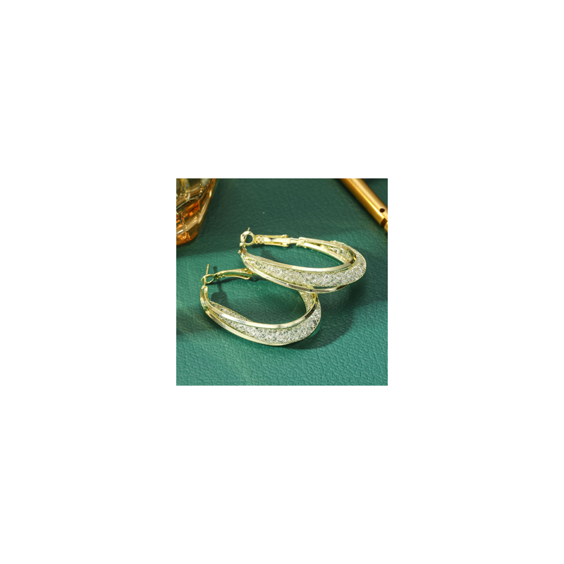 Aretes Arracadas Doradas  1B6