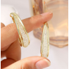 Aretes Arracadas Doradas  1B6