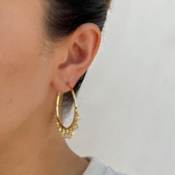 Aretes Arracadas Doradas AZ119