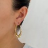 Aretes Arracadas Doradas AZ119