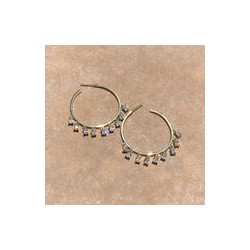 Aretes Arracadas Doradas AZ119