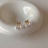 Aretes Cereza con Perlitas 2W6