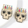 Aretes Calavera Colores 3L7
