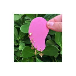 Aretes Chapa de Oro 14K Az186