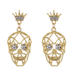 Aretes Calavera Realeza   2U7