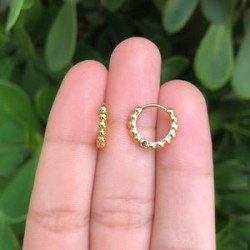 Aretes Chapa de Oro AZ49