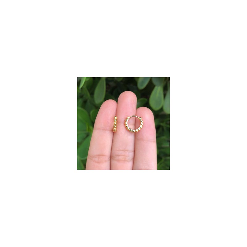 Aretes Chapa de Oro AZ49